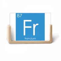 Kesteri elementi Period Tabela Alkali Metal Francium FR Photo Drveni okvir okvira za fotografije