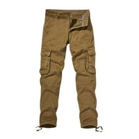 Shomport Muške ravne noge Teretne hlače Stretch Cargos pantalone Ležerne prilike na otvorenom planinarske