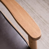 Ubesgoo Retro up dvostruka sjedala Smjesto stoljeća akcent stolica Drvene salonske stolice sjedalo,