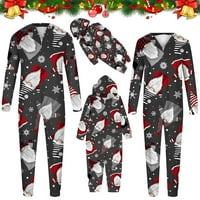 Clearsance Božićne pidžame za obitelj, podudaranje porodičnih pidžama setovi za odmor Elk Reindeer Print