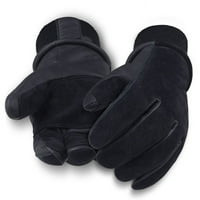 Premium DeerSkin kožne zimske rukavice sa thinzotacijom - crna