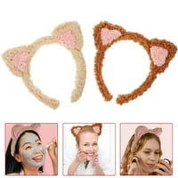 Trake za glavu za šminku Cat uši kože za glavu na glavi za žene za žene za žene