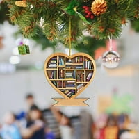 Akrilni ukrasi za božićne stablo Rezervirajte obrt za oblikovanje srca sa visećim konopom za Xmas Home