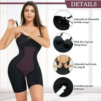 Gotoly Women Tummy Control Shapewear BodySuit za mršavljenje traka za klizimiranje TOČNOST SHAPER kombinezon