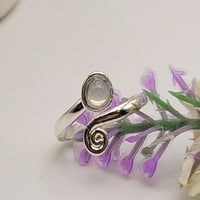Prekrasan Opal Opalite rezonalni prsten savršen poklon za njenu slatku podesivu