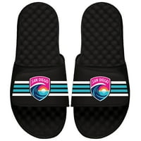 Muški Islide Crni San Diego Wave FC Stripe Slide Sandals