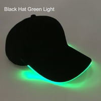 optise modni unise čvrsta boja LED svjetlosno bejzbol hat božićna zabava vrhunska kapa bijela šešir