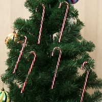 Candy Cane Toy Božićne privjeske sa drvcem Candy Cane ukrasi postavljaju božićni ukrasni slatkiši lizalice za zimske praznične praznične božićne zabave i poklone