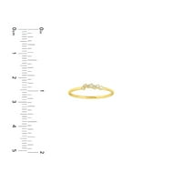 Prirodni dijamant 14k žuti zlatni maštački prsten