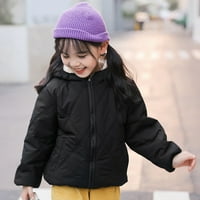 Djevojke za dijete Zimski kaput meka jakna s dugim rukavima jakna s kapuljačom