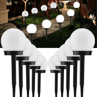 Liwarace Vanjski LED solarna okrugla lopta Light Garden Yard Patio Ground Land Lamp vodootporan