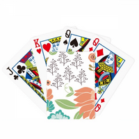 Bijela narančasta cvjetna boja poker igrati čarobnu karticu zabavne igre