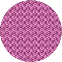 Ahgly Company u zatvorenom okruglom uzorkom srednje ljubičaste crvene ružičaste prostirke, 7 'okruglo