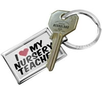 Keychain I Heart voli moju učitelju rasadnika