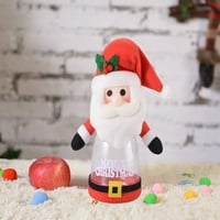 Handeo Božićni bombonski jar Santa Claus Snowmen Elk Boby CAMBY Cleary Clear Contearder za božićne poklone