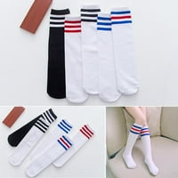 Dječje djece nogometne čarape Stripes koljena Visoke cijevi Soklice Pamučne uniforme Sportske čarape