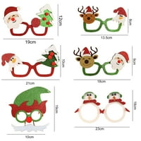 Božićne naočale Glitter Sequine Eyegles Styles Kostim dodaci Foto rekviziti slatki santa claus xmas