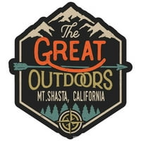 Mt.Shasta California The Great na otvorenom dizajn naljepnica vinilne naljepnice