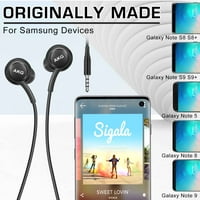 Urbane kordeće stereo slušalice za Samsung Galaxy S Mini I9195i - AKG podešeni - sa dugmićima za mikrofon i zapremine
