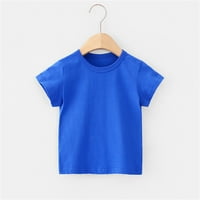 Caveitl 10- godina Toddler Baby Boys Girl Udobna majica s kratkim rukavima TOP PATHING TOP ROMPERS BLUE