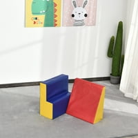 Dvodijelna aktivnost i puzanje Igrajte pjenaste građevinske blokove za mališane sa mekim materijalom