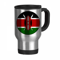 Kenija Afrika Nacionalni amblem Travel Gol Flip poklopac od nehrđajućeg čelika Cup Ther Ther Therch