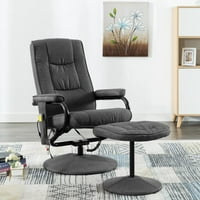 Trajektna masaža Recliner sa stopama tamno sivim fabricarmcairs, acliners & spavač stolicama