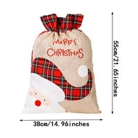 Verpetridure Božićni ukras PLAJNI MESTA DEER TOTE TAG Apple Bag aranžman poklon torba Dječja bombona
