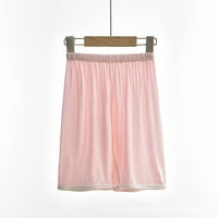 Entyinea djevojke pamučne posteljine harem hlače elastična struka džep ulice jogger hlače ružičasta