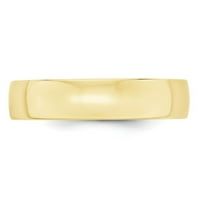 10k žuto zlato Čvrsto polirano uredno lagano LTW Comfort fit band veličine prstenarskih poklona za žene