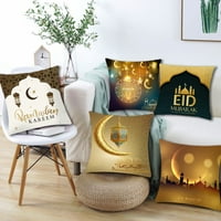 Ramadan bacaju jastuk, svečani ramazan dizajnerski dekor jastučnice od poliestera Skriveni patentni
