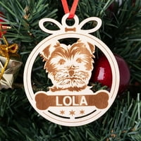 Veki Holiday Tree Ornamenti Naziv božićni ukras Privjesak DIY Christmas Drveni karton PET personalizirani