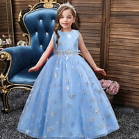Dječja haljina za djecu princeza Dječja haljina Djevojka Nema rukava princeza haljina snježnim pahuljicama
