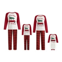 MA & Baby Porodica koja odgovara Božićne pidžame setovi PJS za spavanje za odrasle dječje noćne odjeće