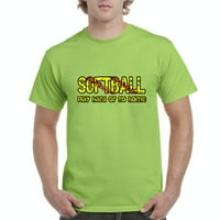 - Muška majica kratki rukav - Softball Play Hard ili Idi kući