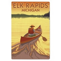Elk Rapids, Michigan, CANE SCENE BIRCH WOOD Zidni znak