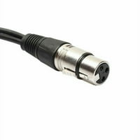 Novi 3Pin XLR ženski priključak za dvostruki muški utikač Y razdjelnik kabela za kabel FT