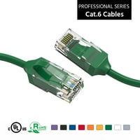 4ft mačka. 28AWG Slim Ethernet mrežni kabel zeleni, pakovanje