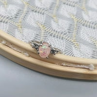 Nakit izvrsne ženske srebrne prstenove ovalni rez dijamant nakit rođendan prijedlozi za brisalne zaruke