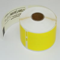 Rolne; Etikete po roli sa ženskim oznakama sa žutim adresom - BPA besplatno
