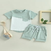 MA & Baby Toddler Kids Baby Boys Storys Postavite kratke majice s kratkim rukavima s kratkim hlačama