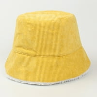 Tawop ribar šešir ženske modne pruge print corduroy bazinski šešir vuneni krpa ribar šešir sunčani šešir