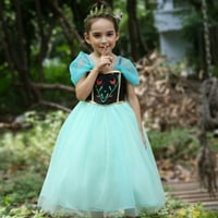 Little Girls Princess kostimo mreža ruffle rukave cosplay rođendanske haljine