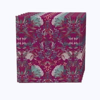 Tkaninski tekstilni proizvodi, Inc. Set salveta od 4, pamuk, 20x20