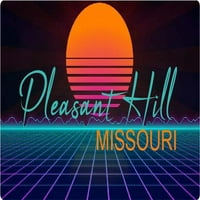 Pleasant Hill Missouri Frižider Magnet Retro Neon Design