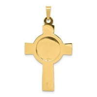 Čvrsti 14K žuti zlatni prekrivač katolički zaštitnik Saint Michael Medal Privjesak šarm