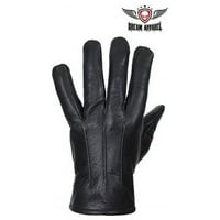 Crne kožne rukavice od kože crne jelene sa prorezima - 4xL