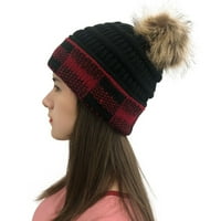 Dadaria ženske zimske šešire Žene Ležerne prilike plaćene šivene na otvorenom HAPS Crochet pletene Beanie