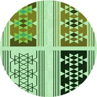 Ahgly Company u zatvorenom okruglom uzorkovima svijetlozelene tepihe zelene površine, 5 'krug