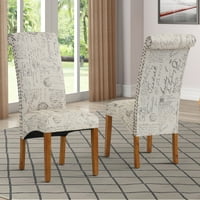 Kolotorske stolice, set nadododrijernih kuhinjskih trpezarijskih stolica W Nogama drva, podstavljeno